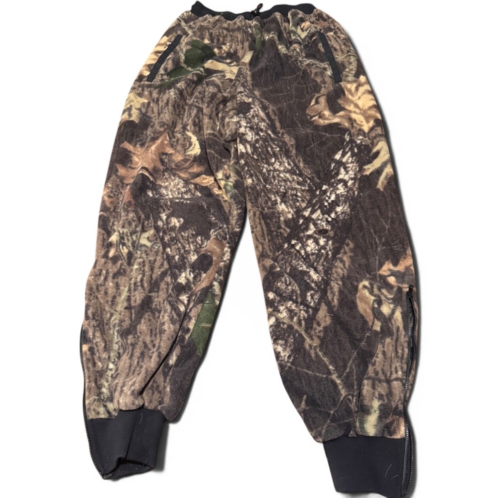 Browning Mens Camo Fleece Joggers Tree Bark Hunting Pants Outdoors Gorpcore Med